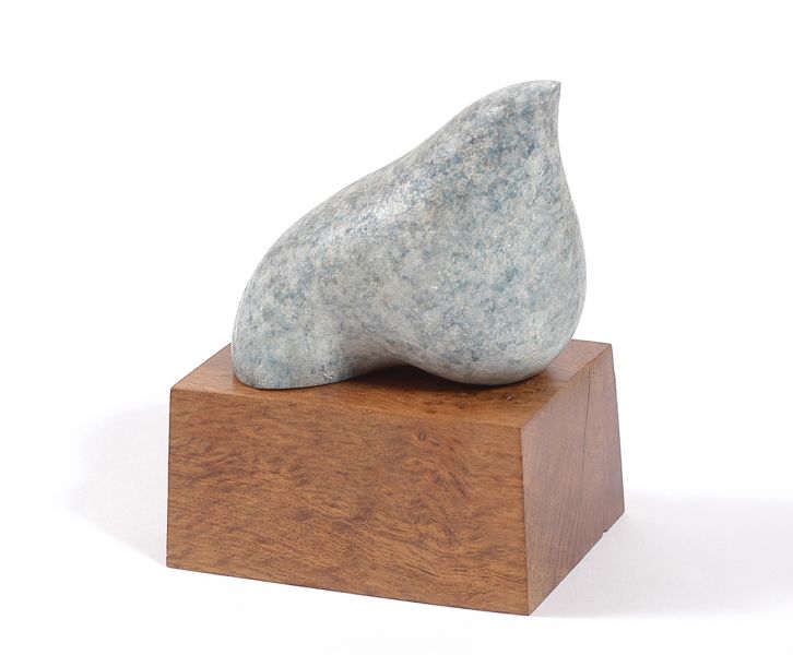 Avian II Bronze and Oak Desktop Sculpture