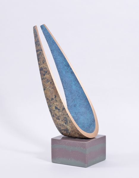 Line In The Sky Bronze and Slate Sculpture