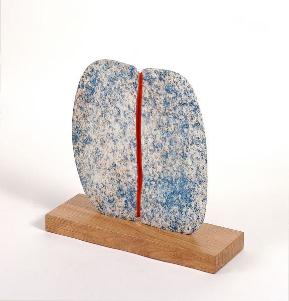 Strada I Bronze and Oak Desktop Sculpture