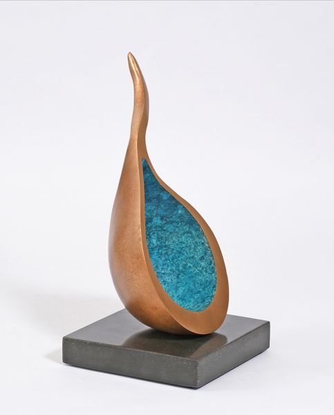 Tomorrow's World Bronze and Granite Sculpture